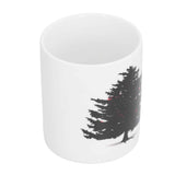 Christmas Trees Pattern Color Changing Mug Heat Induction Cup Ceramic Mug for Home Office In Australia - Darrahopens