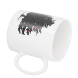 Christmas Trees Pattern Color Changing Mug Heat Induction Cup Ceramic Mug for Home Office