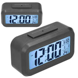 Digital Alarm Clock LED Large Display Electronic Night Light Snooze Function Alarm Clock for Bedroom Home OfficeBlack