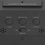 Digital Alarm Clock LED Large Display Electronic Night Light Snooze Function Alarm Clock for Bedroom Home OfficeBlack