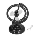 USB Fan Black Mini 90 Degree Free Rotation Strong Wind Cooling Equipment for Home Desk Office Table In Australia - Darrahopens
