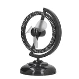 USB Fan Black Mini 90 Degree Free Rotation Strong Wind Cooling Equipment for Home Desk Office Table