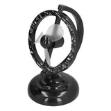 USB Fan Black Mini 90 Degree Free Rotation Strong Wind Cooling Equipment for Home Desk Office Table