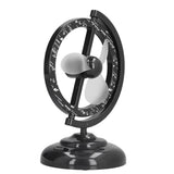 USB Fan Black Mini 90 Degree Free Rotation Strong Wind Cooling Equipment for Home Desk Office Table