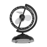 USB Fan Black Mini 90 Degree Free Rotation Strong Wind Cooling Equipment for Home Desk Office Table