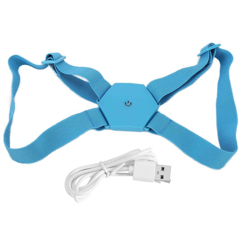 Posture Corrector Breathable Smart Back Shoulder Brace Intelligent Reminder StraightenerBlue In Australia - Darrahopens