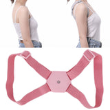 Posture Corrector Breathable Smart Back Shoulder Brace Intelligent Reminder StraightenerPink