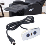 Electric Sofa Controller Zinc Alloy USB Port Power Recliner Hand Control for Lift Chairs