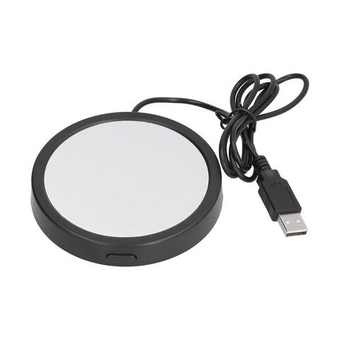 Constant Temperature Coaster USB Powered Milk Cup Warmer Heater for Home Office KitchenBlack