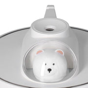 500ml Large Capacity Humidifier Spacecraft Night Light USB Charging Car Humidifier for HomeWhite