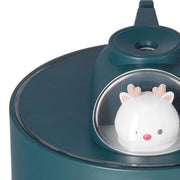 500ml Large Capacity Humidifier Spacecraft Night Light USB Charging Car Humidifier for HomeGreen