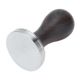 53mm Coffee Powder Tamper Stainless Steel Coffee Hammer with Wood Handle for Home Office