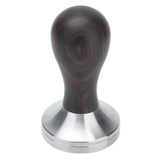 53mm Coffee Powder Tamper Stainless Steel Coffee Hammer with Wood Handle for Home Office