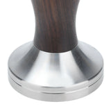 53mm Coffee Powder Tamper Stainless Steel Coffee Hammer with Wood Handle for Home Office