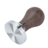 53mm Stainless Steel Coffee Tamper Wooden Handle Coffee Powder Hammer Press Tool Accessory