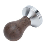 53mm Stainless Steel Coffee Tamper Wooden Handle Coffee Powder Hammer Press Tool Accessory