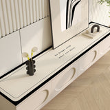 Coffee Mat Pu Leather Anti Slip Stain Resistant Waterproof Table Mat for Kitchen Countertop 30 ×120cm/11.8 X 47.2in