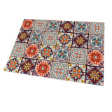 Coffee Bar Mat 3.5mm Thick Bright Colors Anti Slip Rubber Backed Waterproof Dish Drying Mat for Kitchen Dining Room 15.7in Wide and 19.7in Long