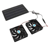 20W Solar Panel Fan Kit Heat Dissipation Ventilation Solar Powered Dual Fan with Switch for Chicken House Greenhouse Dog House In Australia - Darrahopens