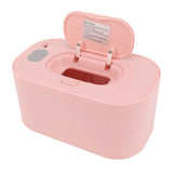 Wipe Warmer Wet Wipe Dispenser USB Powered Constant Temperature Large Capacity with Display Wipe Heater for Infants Pink In Australia - Darrahopens
