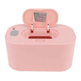 Wipe Warmer Wet Wipe Dispenser USB Powered Constant Temperature Large Capacity with Display Wipe Heater for Infants Pink In Australia - Darrahopens