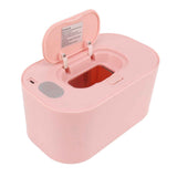 Wipe Warmer Wet Wipe Dispenser USB Powered Constant Temperature Large Capacity with Display Wipe Heater for Infants Pink In Australia - Darrahopens