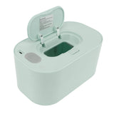 Wipe Warmer Wet Wipe Dispenser USB Powered Constant Temperature Large Capacity with Display Wipe Heater for Infants Green