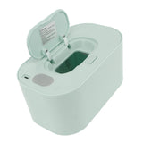 Wipe Warmer Wet Wipe Dispenser USB Powered Constant Temperature Large Capacity with Display Wipe Heater for Infants Green