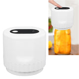 Electric Jar Vacuum Sealer Kit Automatic USB Rechargeable Canning Jars Vacuum Sealing Machine with Lids for Food Storage Fermentation White