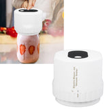 Electric Jar Vacuum Sealer Kit Automatic USB Rechargeable Canning Jars Vacuum Sealing Machine with Lids for Food Storage Fermentation White