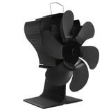 Stove Fan 6 Blades Fireplace Fan Heat Powered Fast Warm Circulation Quiet Heat Resistant Thermoeletric Fan for Log Burner Home