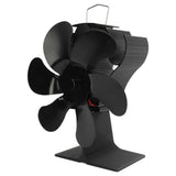 Stove Fan 6 Blades Fireplace Fan Heat Powered Fast Warm Circulation Quiet Heat Resistant Thermoeletric Fan for Log Burner Home