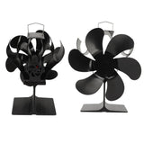 Stove Fan 6 Blades Fireplace Fan Heat Powered Fast Warm Circulation Quiet Heat Resistant Thermoeletric Fan for Log Burner Home