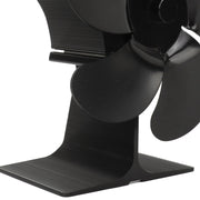 Stove Fan 6 Blades Fireplace Fan Heat Powered Fast Warm Circulation Quiet Heat Resistant Thermoeletric Fan for Log Burner Home