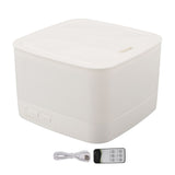 Aroma Diffuser Humidifier with Remote Control USB 5V 800mL RGB 7 Color Light Colorful Humidifier for Bedroom White