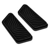2Pcs Refrigerator Water Drip Tray Catcher Trapezoidal Silicone Refrigerator Drip Tray Catcher for GE for Samsung Black