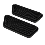 2Pcs Refrigerator Water Drip Tray Catcher Trapezoidal Silicone Refrigerator Drip Tray Catcher for GE for Samsung Black