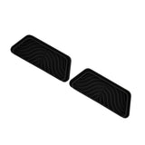 2Pcs Refrigerator Water Drip Tray Catcher Trapezoidal Silicone Refrigerator Drip Tray Catcher for GE for Samsung Black