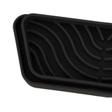 2Pcs Refrigerator Water Drip Tray Catcher Trapezoidal Silicone Refrigerator Drip Tray Catcher for GE for Samsung Black