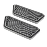 2Pcs Refrigerator Water Drip Tray Catcher Trapezoidal Silicone Refrigerator Drip Tray Catcher for GE for Samsung Grey In Australia - Darrahopens