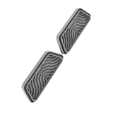 2Pcs Refrigerator Water Drip Tray Catcher Trapezoidal Silicone Refrigerator Drip Tray Catcher for GE for Samsung Grey