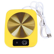 Coffee Warmer Smart Constant Temperature USB Powered Portable Mug Warmer for Office Travel Home Yellow In Australia - Darrahopens