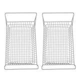 2pcs Freezer Baskets for Chest Freezer Household Wire Storage Basket Bins Organizer with High Low Handles for Kitchen Pantry Cabinet 50x24cm / 19.7x9.4in In Australia - Darrahopens