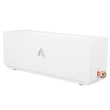 Flame Air Diffuser 3D Fireplace Appearance Multi Colored Fire Automatic Power Off Protection 320ml Silent Flame Mist Air Humidifier for Bedroom Office White