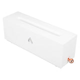 Flame Air Diffuser 3D Fireplace Appearance Multi Colored Fire Automatic Power Off Protection 320ml Silent Flame Mist Air Humidifier for Bedroom Office White