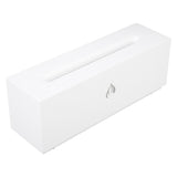 Flame Air Diffuser 3D Fireplace Appearance Multi Colored Fire Automatic Power Off Protection 320ml Silent Flame Mist Air Humidifier for Bedroom Office White