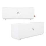 Flame Air Diffuser 3D Fireplace Appearance Multi Colored Fire Automatic Power Off Protection 320ml Silent Flame Mist Air Humidifier for Bedroom Office White