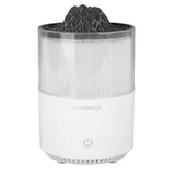 Essential Oil Diffuser Humidifier Simulation Volcano 200ml with Colorful Light Low Noise Desktop Humidifier for Home Bedroom Office White In Australia - Darrahopens