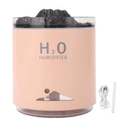 Essential Oil Diffuser Large Capacity Colorful Volcano Appearance Night Light Aromatherapy Oil Humidity Diffuser Pink In Australia - Darrahopens