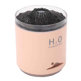 Essential Oil Diffuser Large Capacity Colorful Volcano Appearance Night Light Aromatherapy Oil Humidity Diffuser Pink